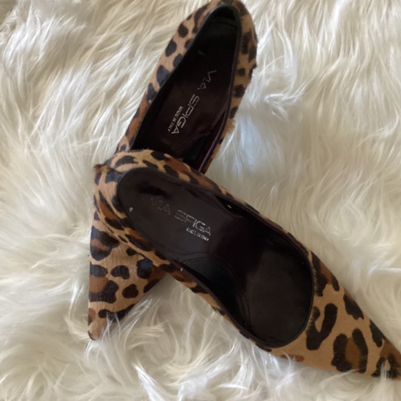 Via Spiga Leopard Women Heels, Size 8M, Color Multi Colored - Picture 2 of 5